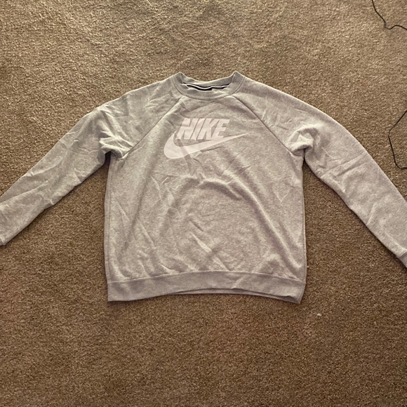 Nike Tops - light grey nike crewneck